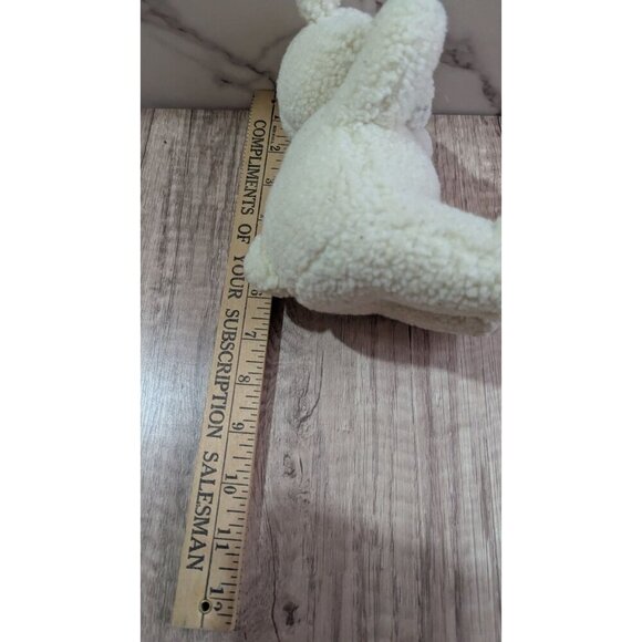 Vintage 80s Snuggle Bear Plush Toy, Lever Brothers Snuggle Teddy Bear 6"white - Picture 9 of 9